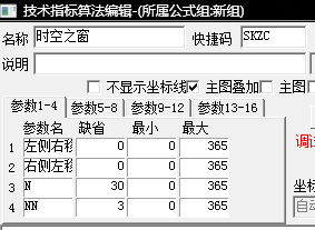 時(shí)空之窗指標(biāo)公式